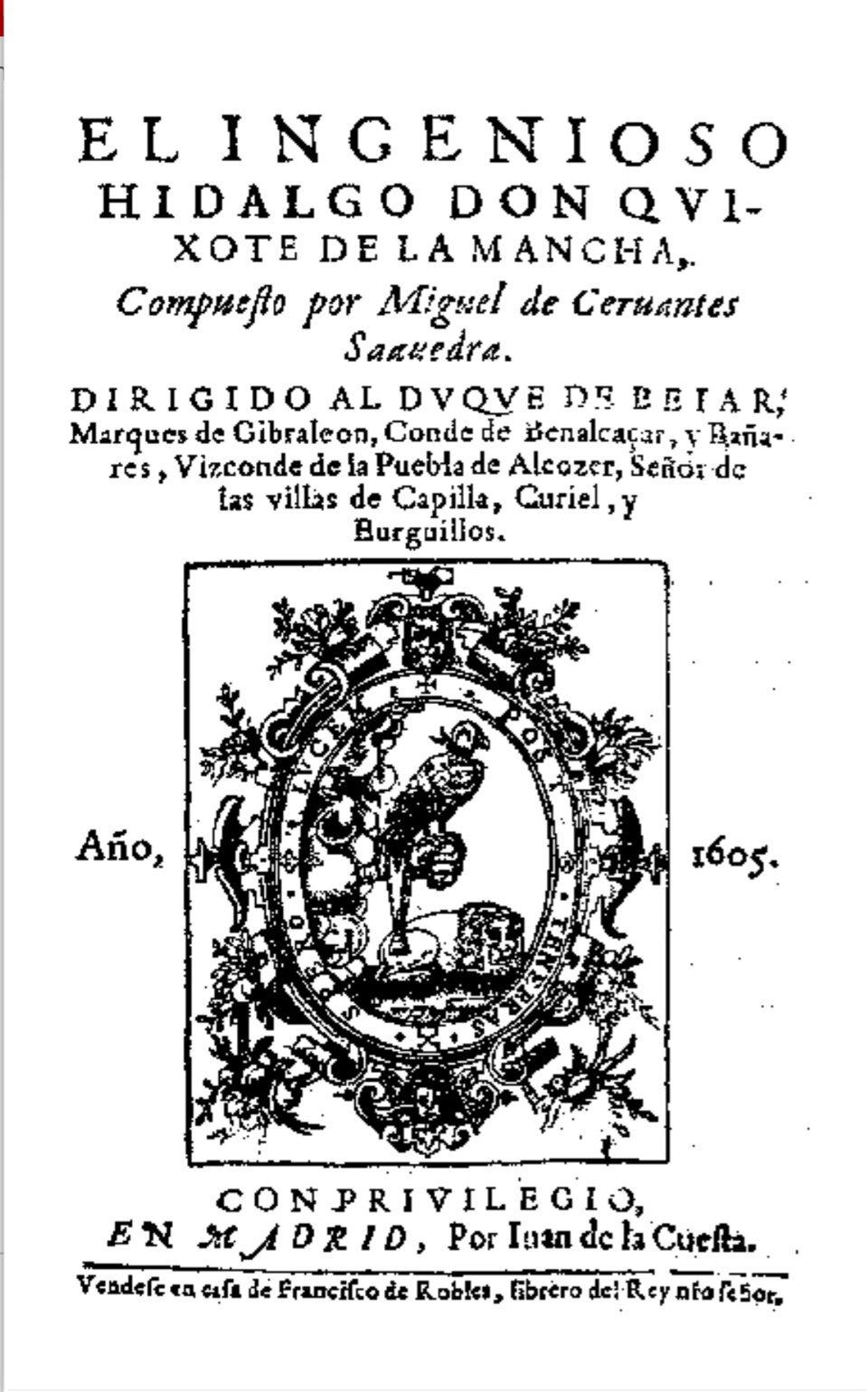 Un hidalgo de papel