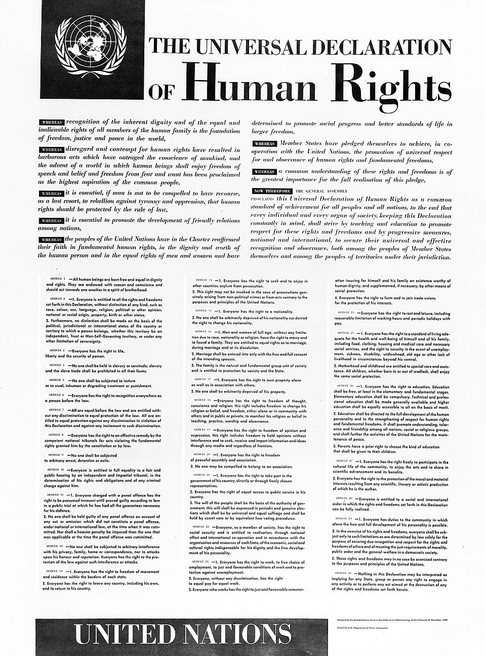 Declaración de Derechos Humanos